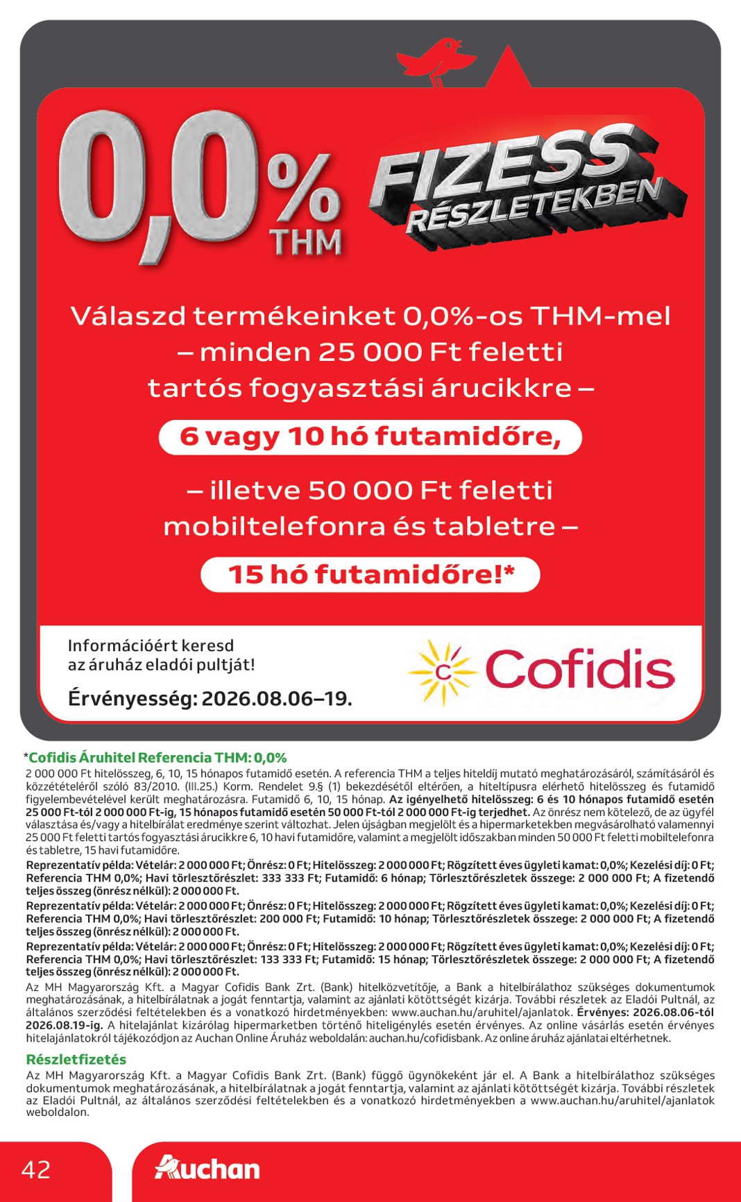 auchan - A jövőbeli Auchan Hipermarket - Back to School akciós újság csütörtöktől 2026.08.06.-tól szerdától 2026.08.19.-ig érvényes. - page: 42