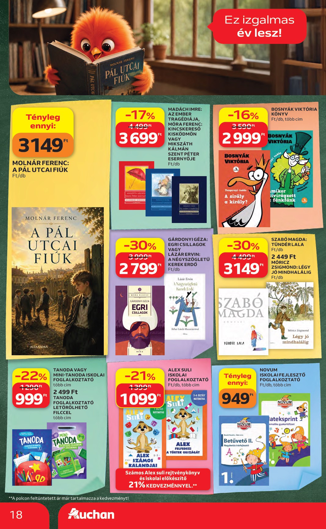 auchan - A jövőbeli Auchan Hipermarket - Back to School akciós újság csütörtöktől 2026.08.06.-tól szerdától 2026.08.19.-ig érvényes. - page: 18
