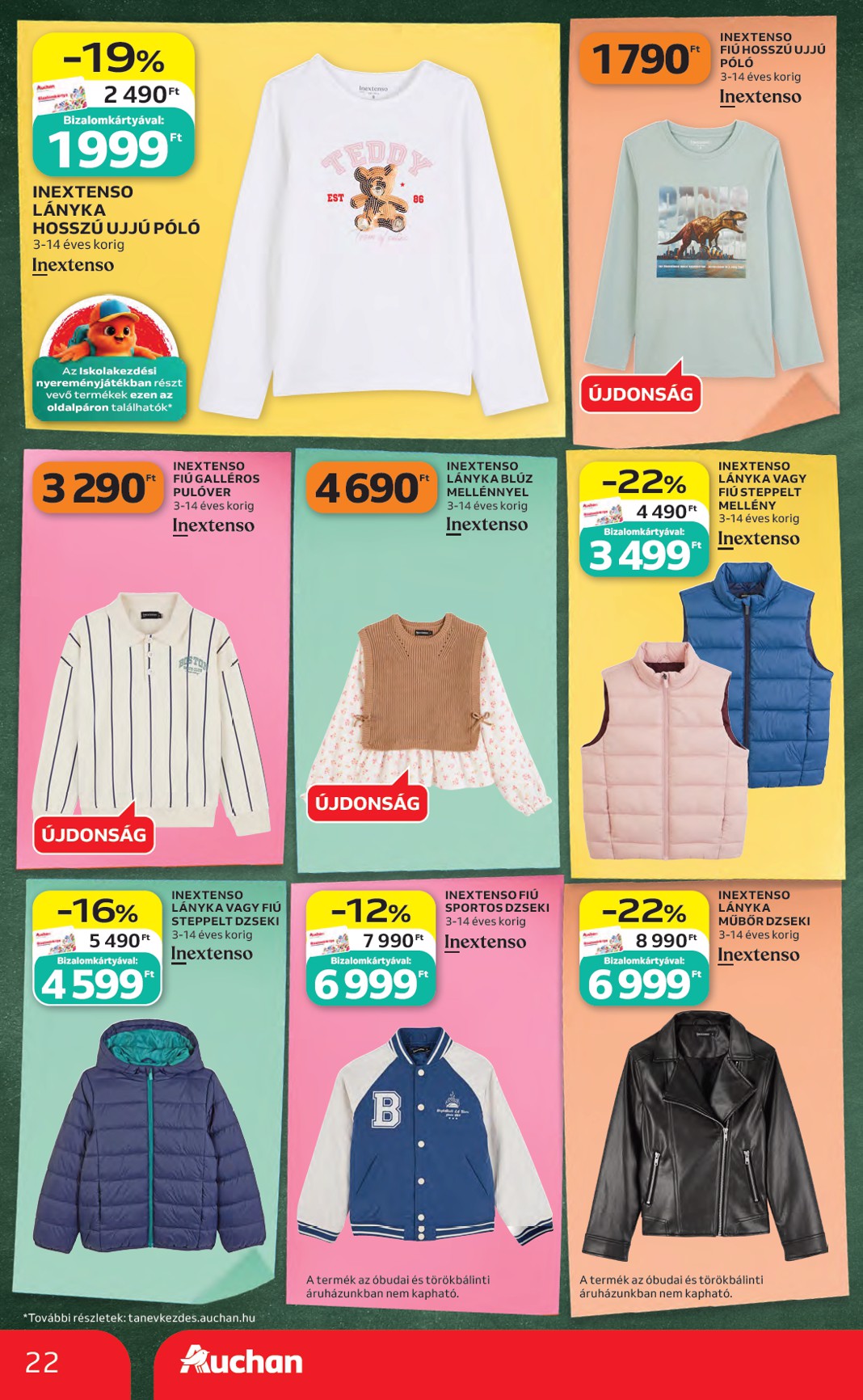auchan - A jövőbeli Auchan Hipermarket - Back to School akciós újság csütörtöktől 2026.08.06.-tól szerdától 2026.08.19.-ig érvényes. - page: 22