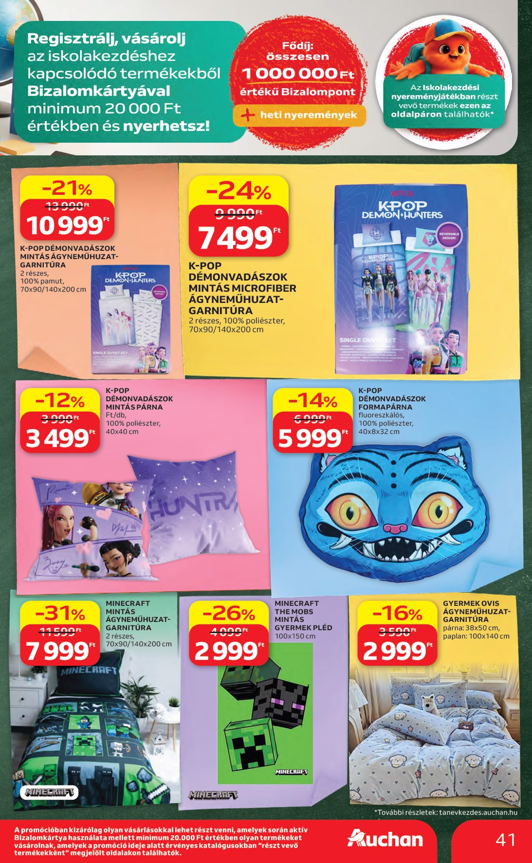 auchan - A jövőbeli Auchan Hipermarket - Back to School akciós újság csütörtöktől 2026.08.06.-tól szerdától 2026.08.19.-ig érvényes. - page: 41