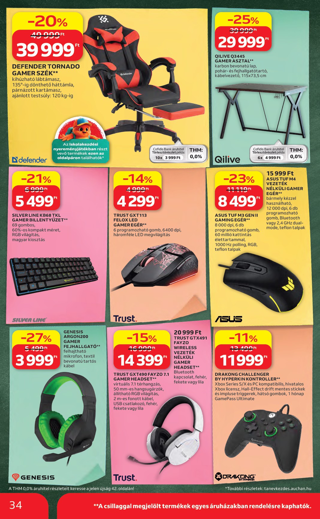 auchan - A jövőbeli Auchan Hipermarket - Back to School akciós újság csütörtöktől 2026.08.06.-tól szerdától 2026.08.19.-ig érvényes. - page: 34