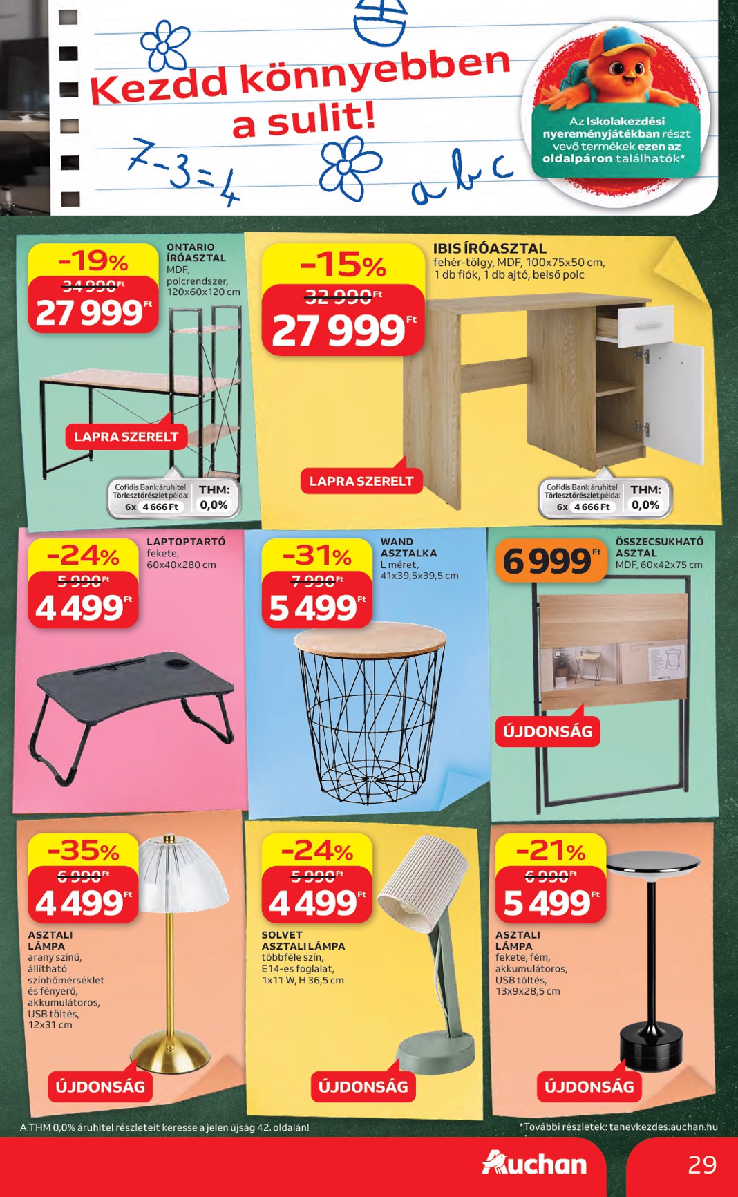 auchan - A jövőbeli Auchan Hipermarket - Back to School akciós újság csütörtöktől 2026.08.06.-tól szerdától 2026.08.19.-ig érvényes. - page: 29