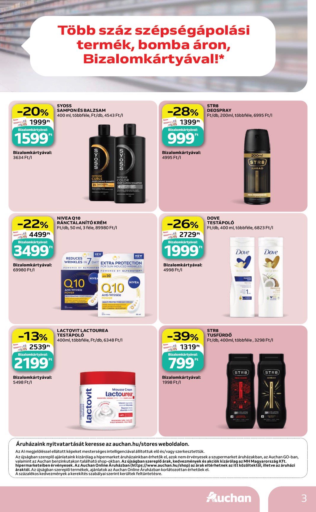 auchan - Aktuális Auchan - Illatszer termékajánlataink szórólap érvényes péntektől 2026.08.21.-től szerdától 2026.09.02.-ig - page: 3