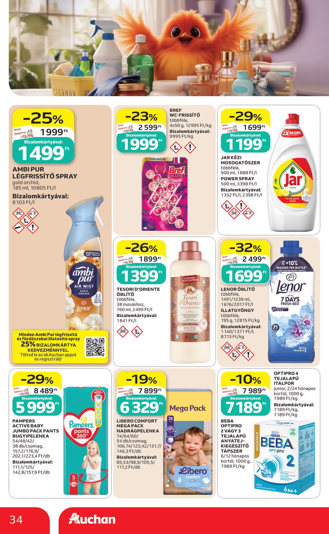 auchan - A jövőbeli Auchan Hipermarket akciós újság csütörtöktől 2026.09.03.-tól szerdától 2026.09.09.-ig érvényes. - page: 34