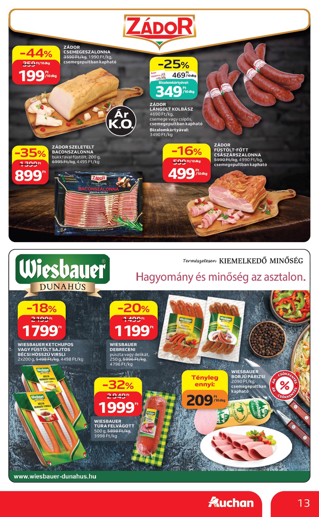 auchan - A jövőbeli Auchan Hipermarket akciós újság csütörtöktől 2026.09.03.-tól szerdától 2026.09.09.-ig érvényes. - page: 13