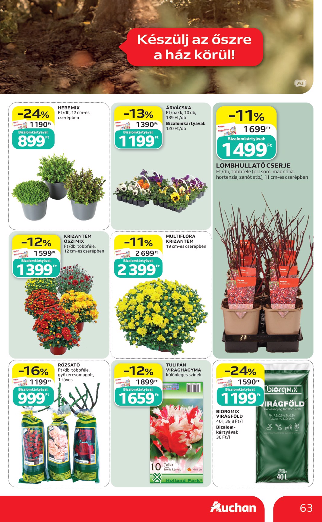 auchan - A jövőbeli Auchan Hipermarket akciós újság csütörtöktől 2026.09.03.-tól szerdától 2026.09.09.-ig érvényes. - page: 63