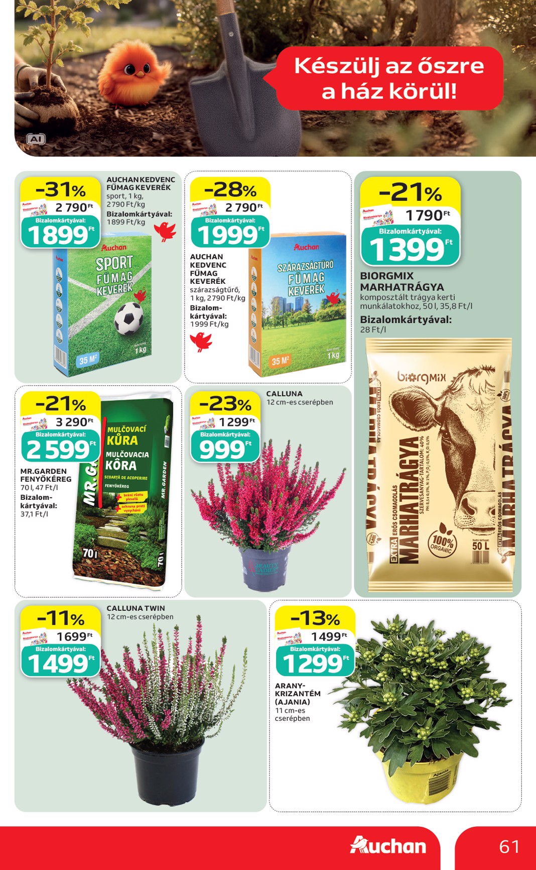 auchan - A jövőbeli Auchan Hipermarket akciós újság csütörtöktől 2026.09.03.-tól szerdától 2026.09.09.-ig érvényes. - page: 61