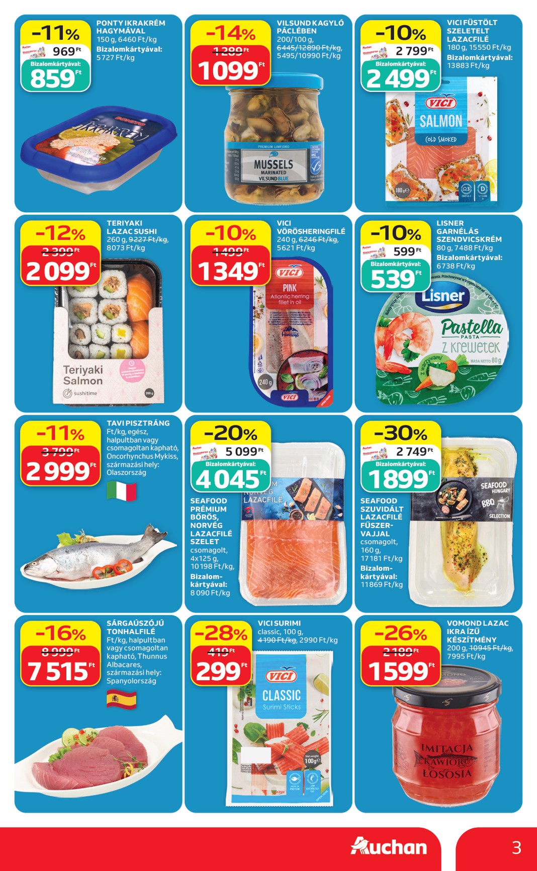 auchan - A jövőbeli Auchan Hipermarket akciós újság csütörtöktől 2026.09.03.-tól szerdától 2026.09.09.-ig érvényes. - page: 3