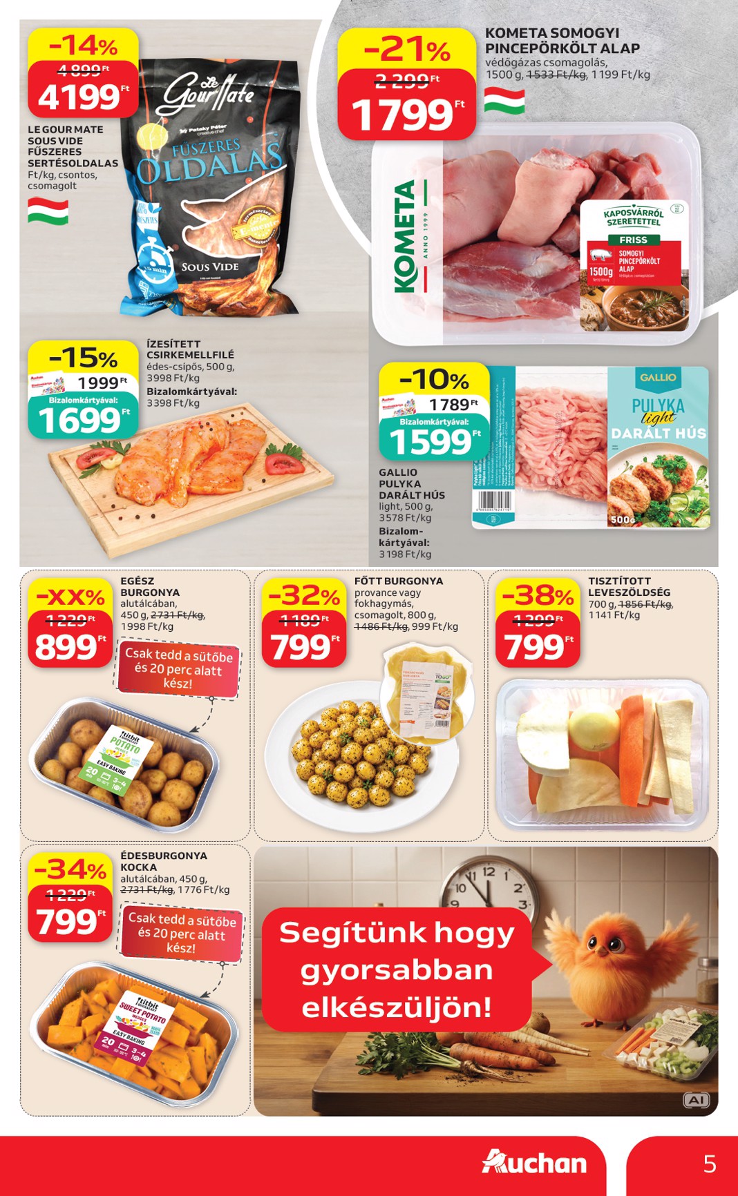 auchan - A jövőbeli Auchan Hipermarket akciós újság csütörtöktől 2026.09.03.-tól szerdától 2026.09.09.-ig érvényes. - page: 5