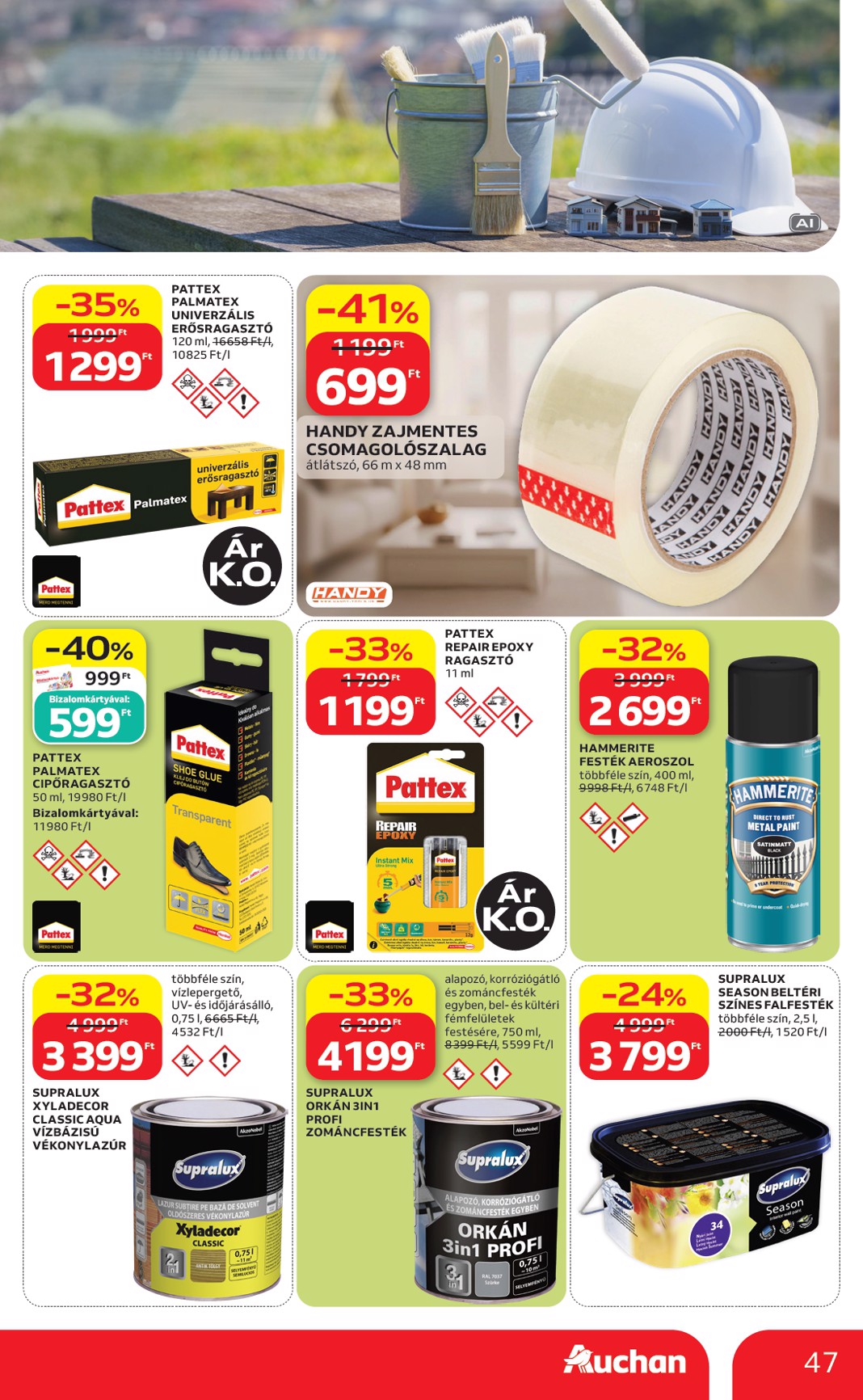 auchan - A jövőbeli Auchan Hipermarket akciós újság csütörtöktől 2026.09.03.-tól szerdától 2026.09.09.-ig érvényes. - page: 47