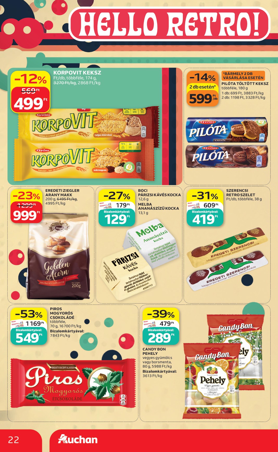 auchan - A jövőbeli Auchan Hipermarket akciós újság csütörtöktől 2026.09.03.-tól szerdától 2026.09.09.-ig érvényes. - page: 22