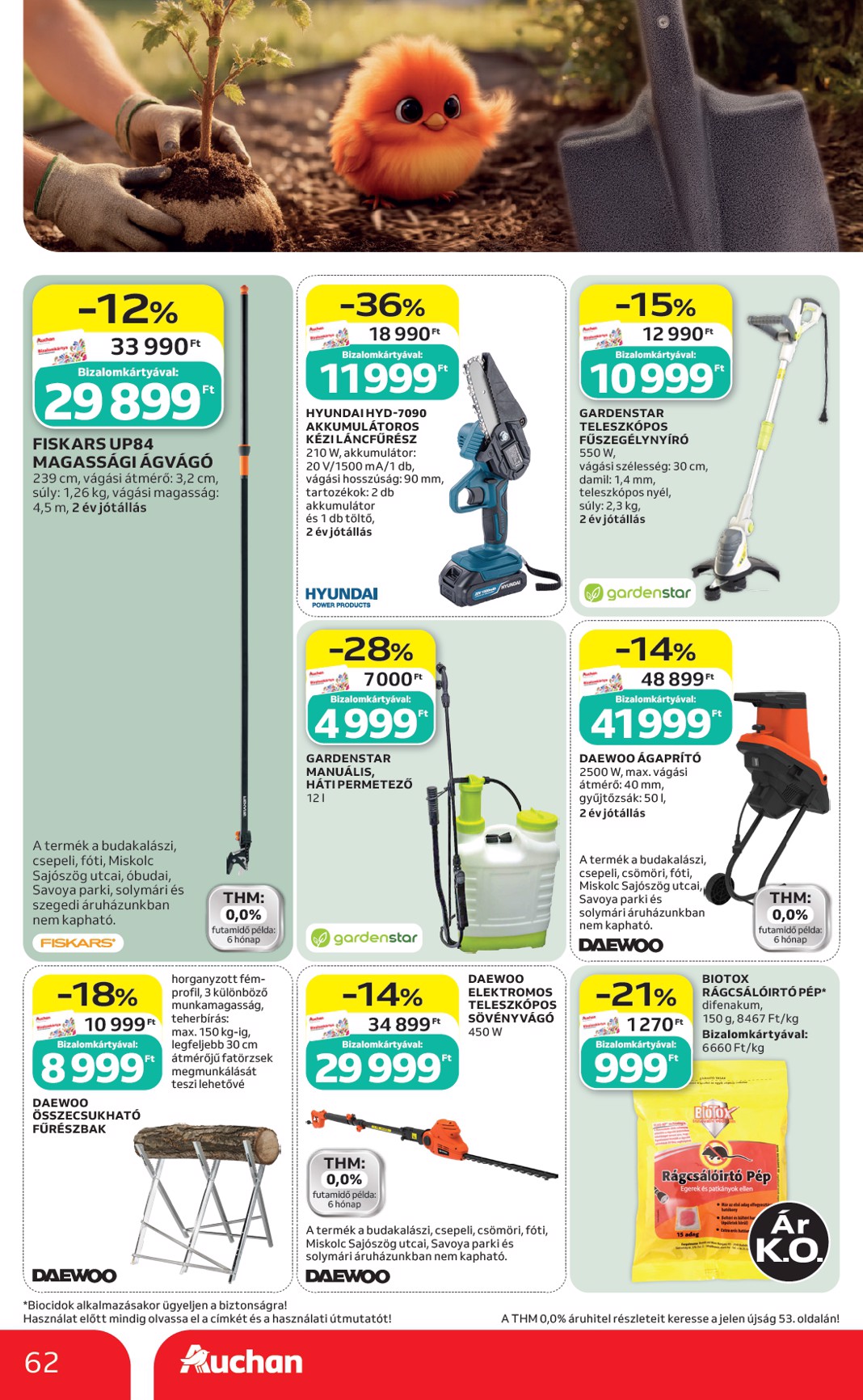 auchan - A jövőbeli Auchan Hipermarket akciós újság csütörtöktől 2026.09.03.-tól szerdától 2026.09.09.-ig érvényes. - page: 62