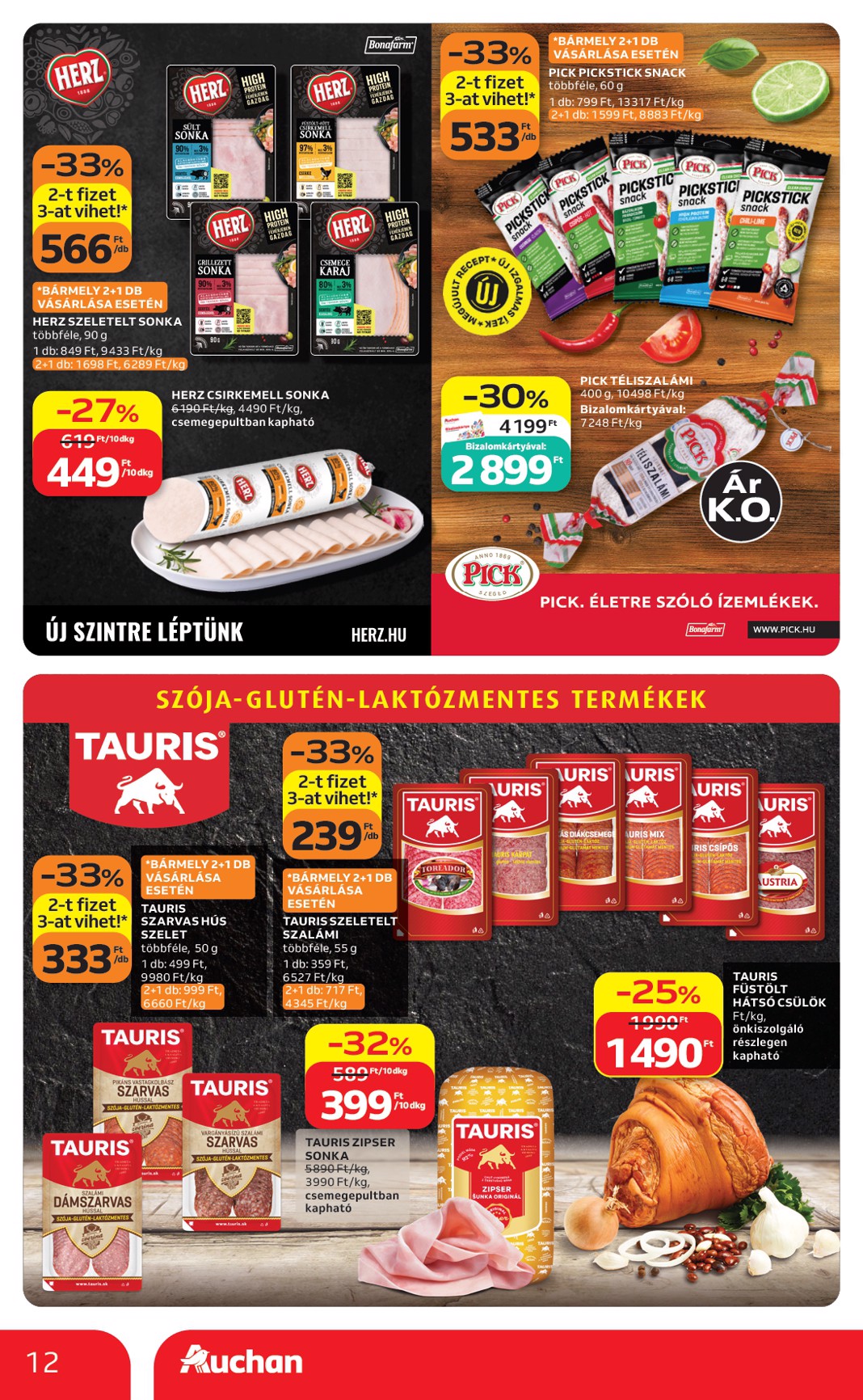 auchan - A jövőbeli Auchan Hipermarket akciós újság csütörtöktől 2026.09.03.-tól szerdától 2026.09.09.-ig érvényes. - page: 12