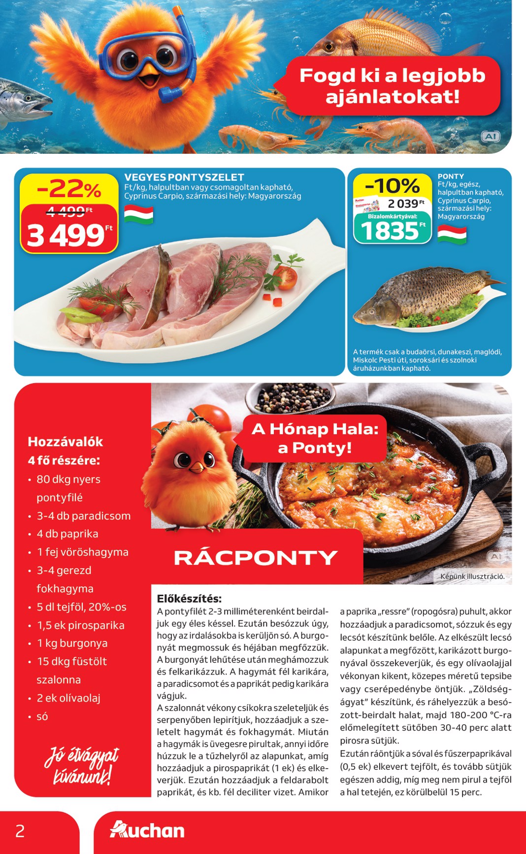 auchan - A jövőbeli Auchan Hipermarket akciós újság csütörtöktől 2026.09.03.-tól szerdától 2026.09.09.-ig érvényes. - page: 2