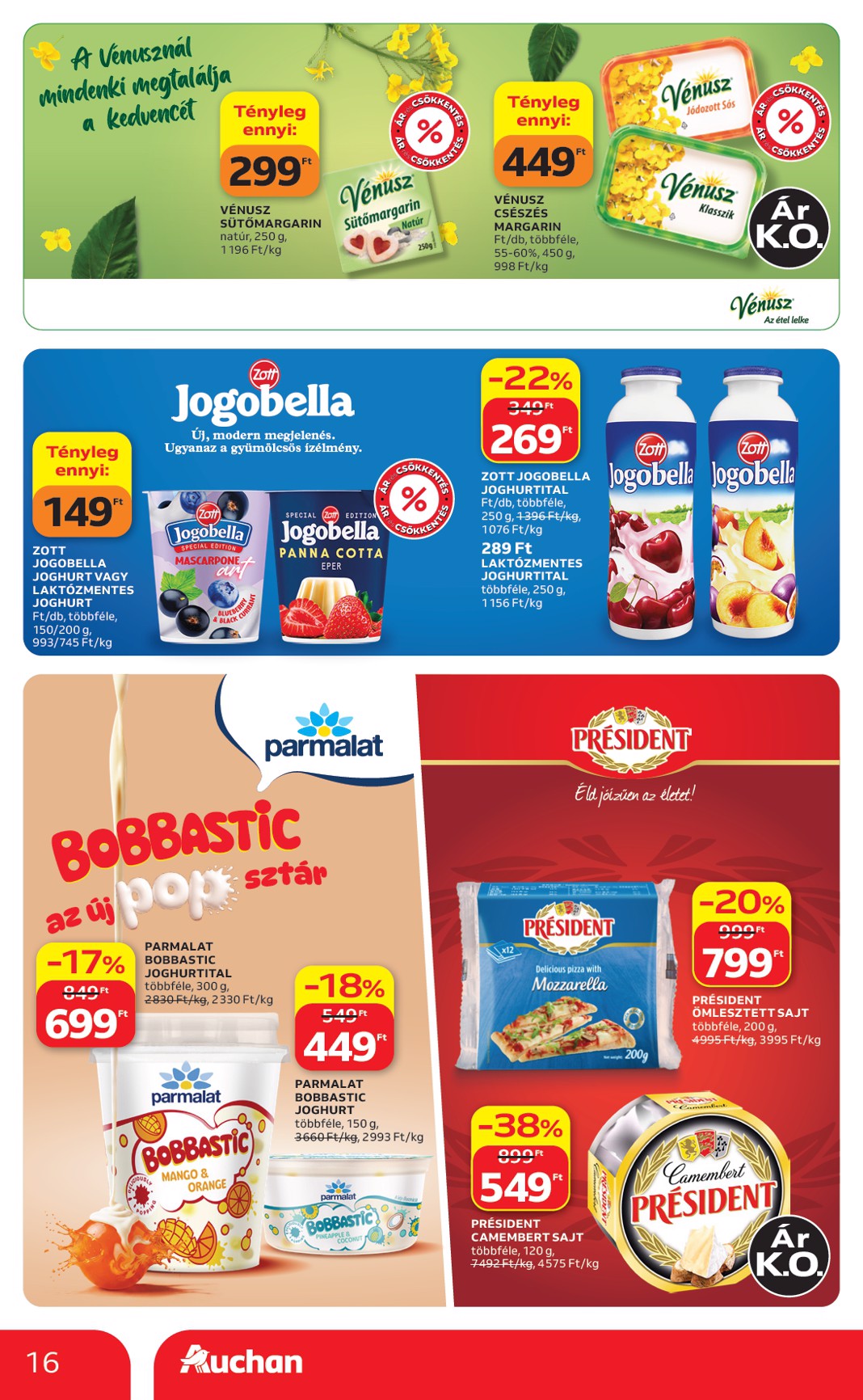 auchan - A jövőbeli Auchan Hipermarket akciós újság csütörtöktől 2026.09.03.-tól szerdától 2026.09.09.-ig érvényes. - page: 16