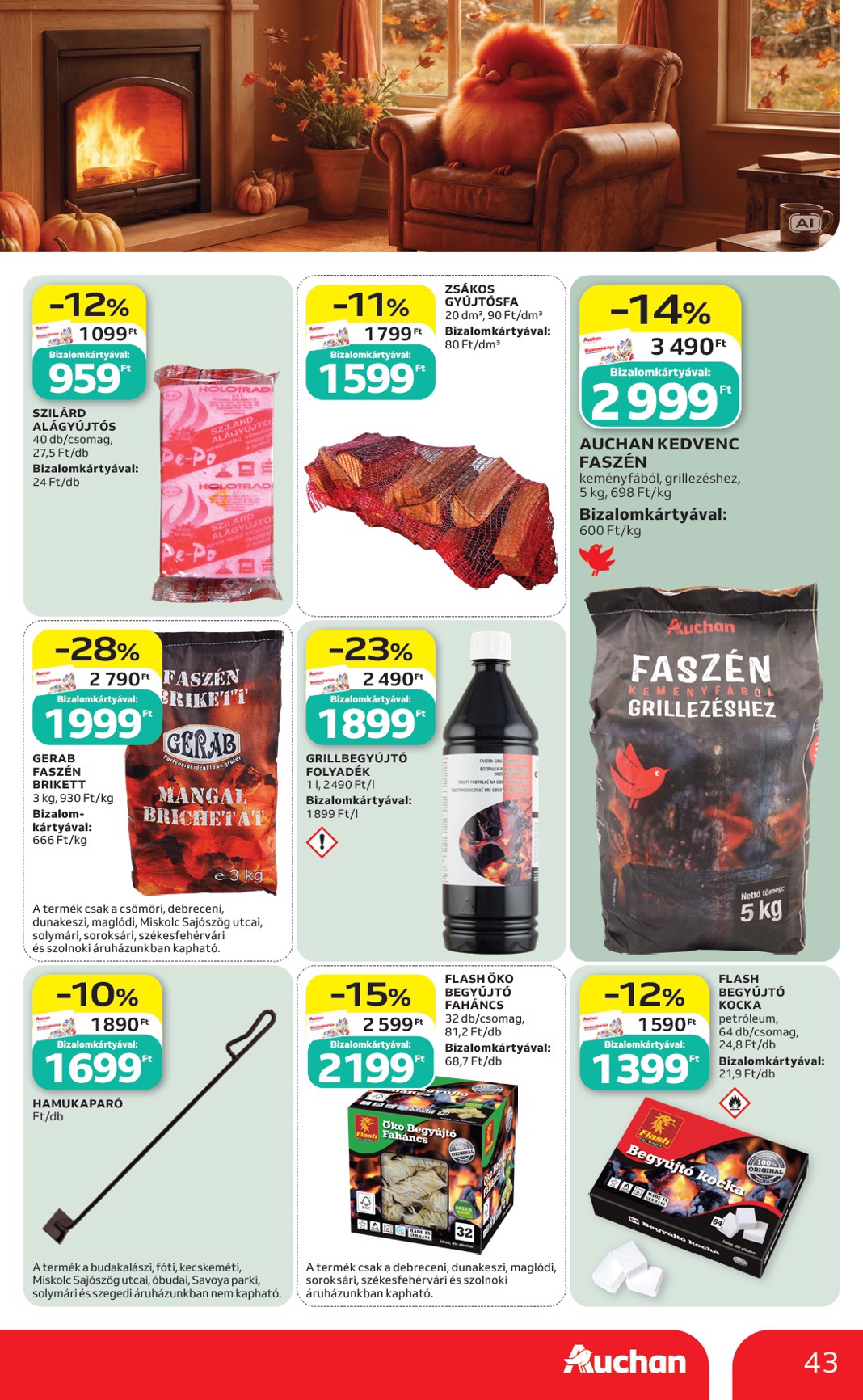 auchan - A jövőbeli Auchan Hipermarket akciós újság csütörtöktől 2026.09.03.-tól szerdától 2026.09.09.-ig érvényes. - page: 43