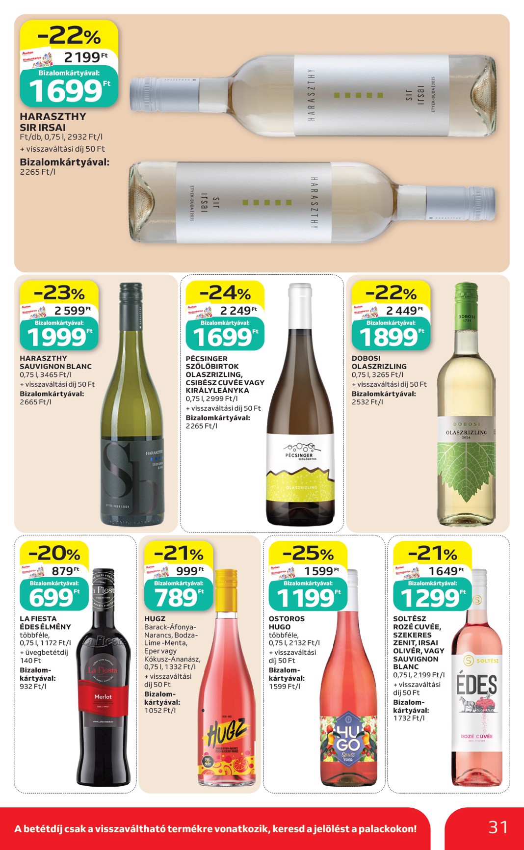 auchan - A jövőbeli Auchan Hipermarket akciós újság csütörtöktől 2026.09.03.-tól szerdától 2026.09.09.-ig érvényes. - page: 31