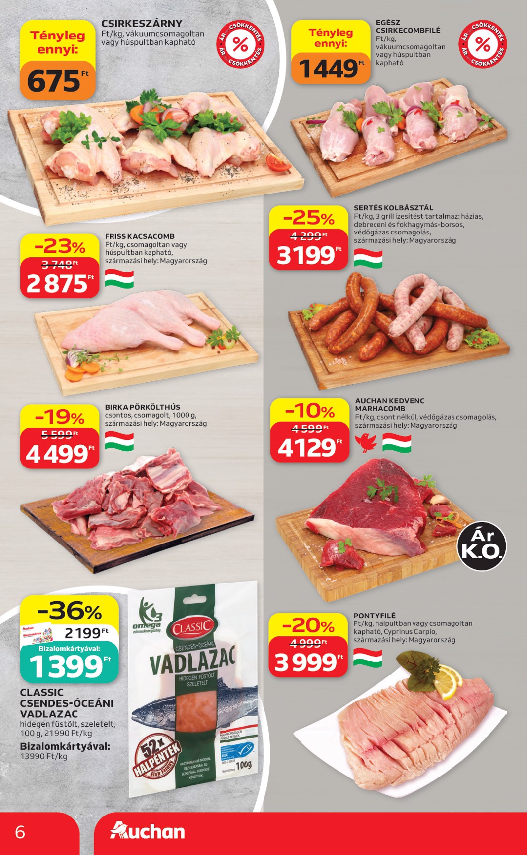 auchan - A jövőbeli Auchan Hipermarket akciós újság csütörtöktől 2026.09.03.-tól szerdától 2026.09.09.-ig érvényes. - page: 6