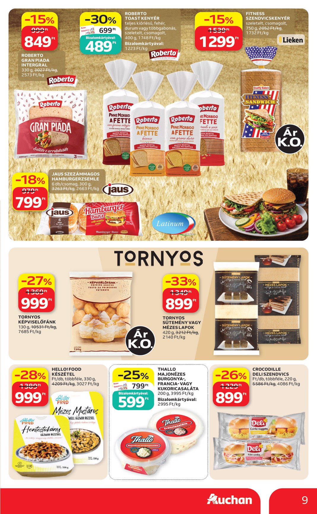 auchan - A jövőbeli Auchan Hipermarket akciós újság csütörtöktől 2026.09.03.-tól szerdától 2026.09.09.-ig érvényes. - page: 9
