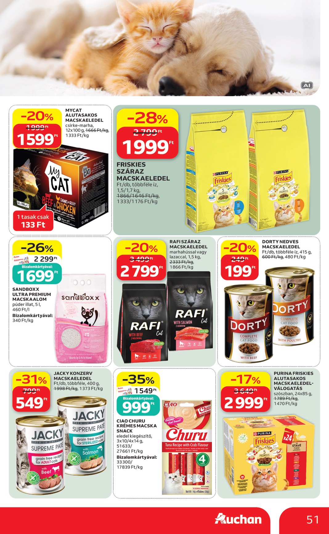 auchan - A jövőbeli Auchan Hipermarket akciós újság csütörtöktől 2026.09.03.-tól szerdától 2026.09.09.-ig érvényes. - page: 51