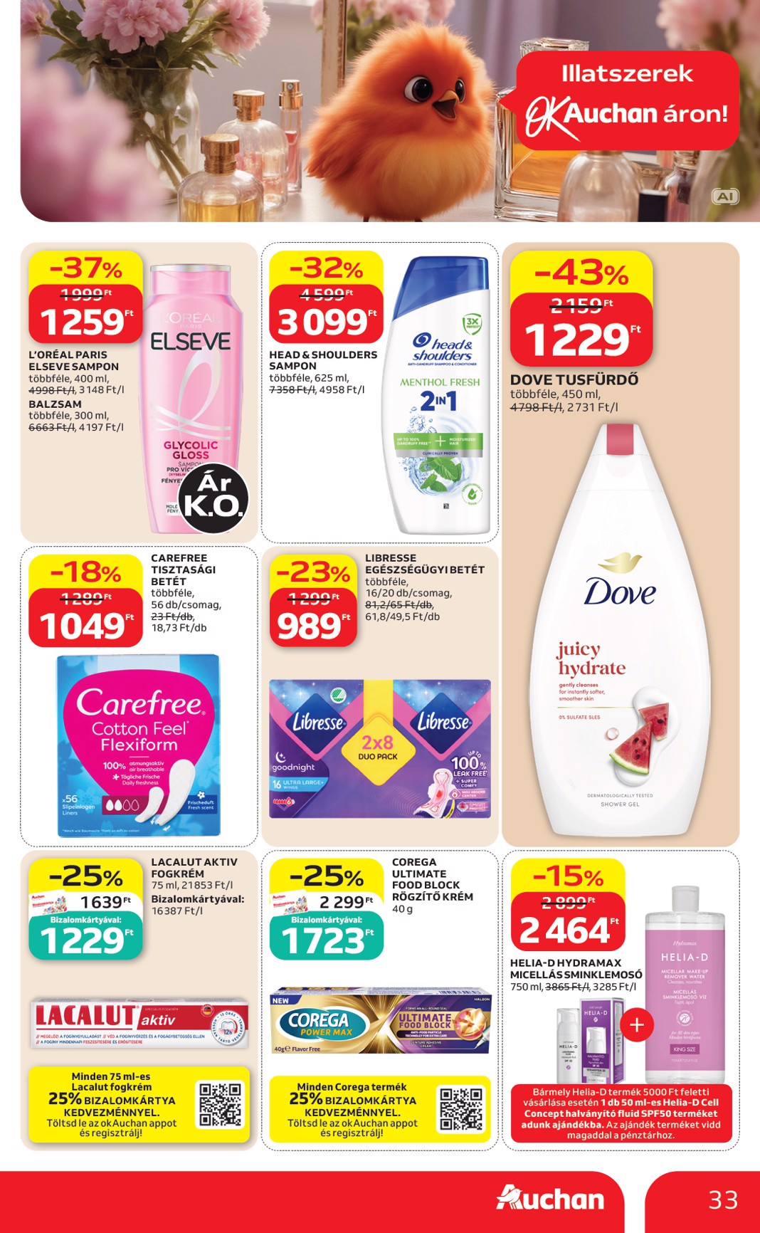 auchan - A jövőbeli Auchan Hipermarket akciós újság csütörtöktől 2026.09.03.-tól szerdától 2026.09.09.-ig érvényes. - page: 33