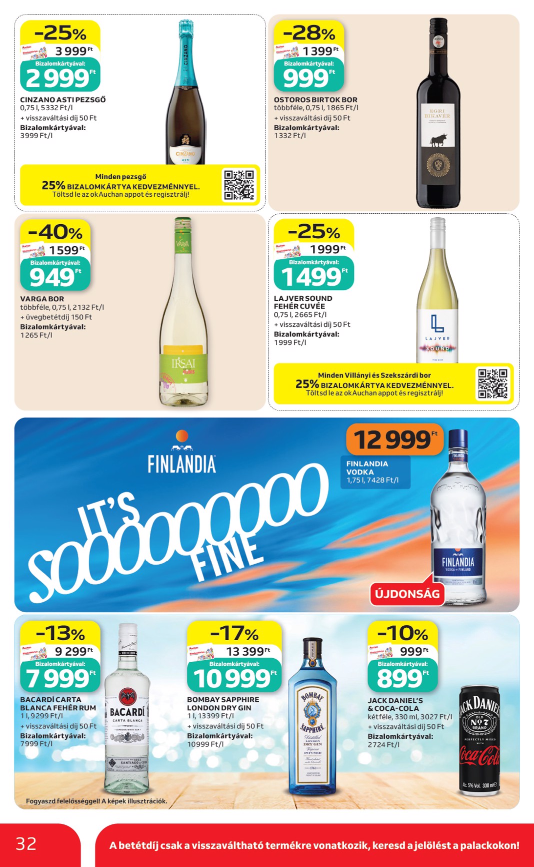 auchan - A jövőbeli Auchan Hipermarket akciós újság csütörtöktől 2026.09.03.-tól szerdától 2026.09.09.-ig érvényes. - page: 32