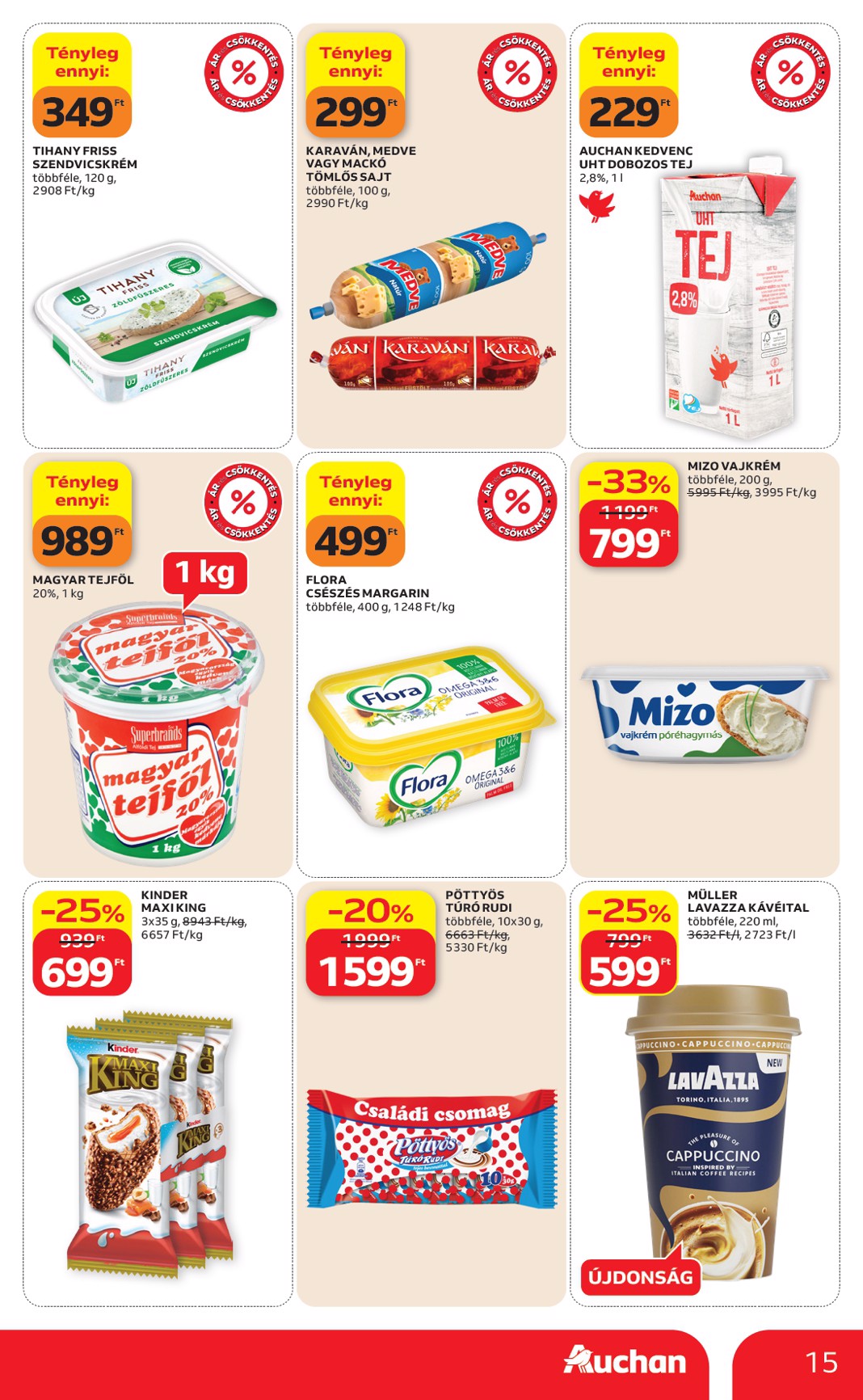 auchan - A jövőbeli Auchan Hipermarket akciós újság csütörtöktől 2026.09.03.-tól szerdától 2026.09.09.-ig érvényes. - page: 15