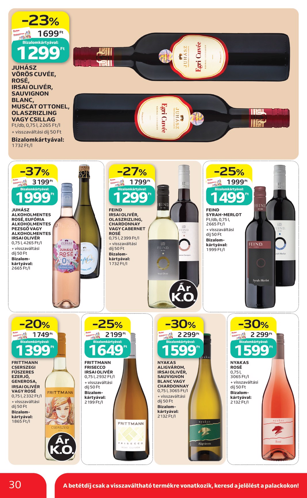auchan - A jövőbeli Auchan Hipermarket akciós újság csütörtöktől 2026.09.03.-tól szerdától 2026.09.09.-ig érvényes. - page: 30