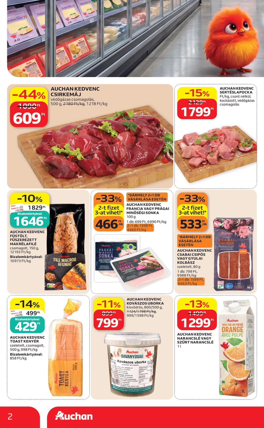 auchan - A jövőbeli Auchan - Sajátmárkás termékeink akciós újság csütörtöktől 2026.09.03.-tól szerdától 2026.09.09.-ig érvényes. - page: 2