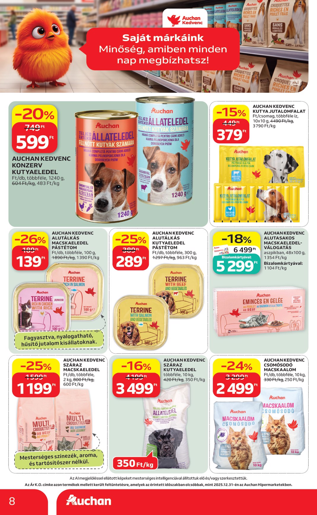 auchan - A jövőbeli Auchan - Sajátmárkás termékeink akciós újság csütörtöktől 2026.09.03.-tól szerdától 2026.09.09.-ig érvényes. - page: 8