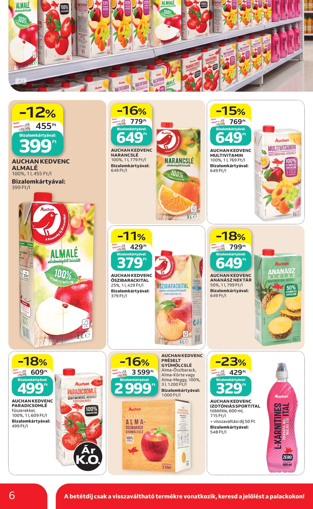 auchan - A jövőbeli Auchan - Sajátmárkás termékeink akciós újság csütörtöktől 2026.09.03.-tól szerdától 2026.09.09.-ig érvényes. - page: 6