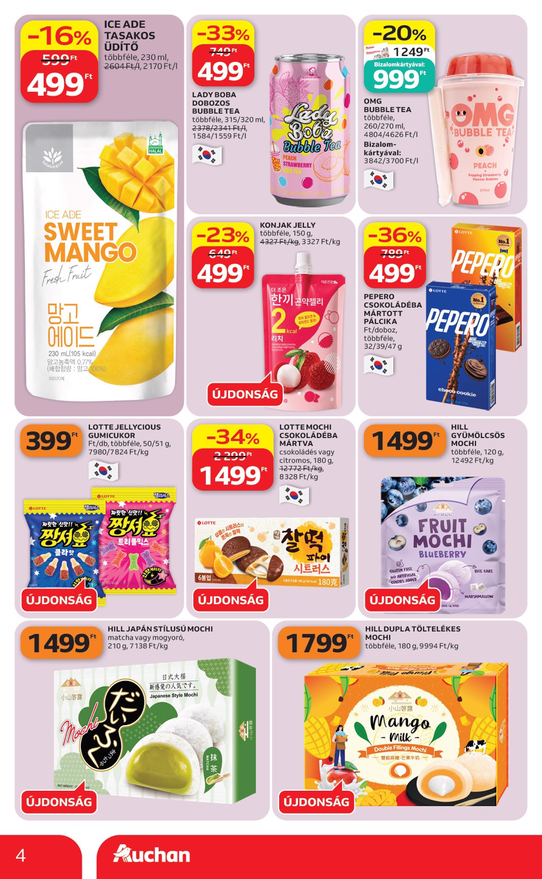 auchan - A jövőbeli Auchan Hipermarket - Nemzteközi konyha ajánlataink akciós újság csütörtöktől 2026.09.10.-tól szerdától 2026.09.23.-ig érvényes. - page: 4