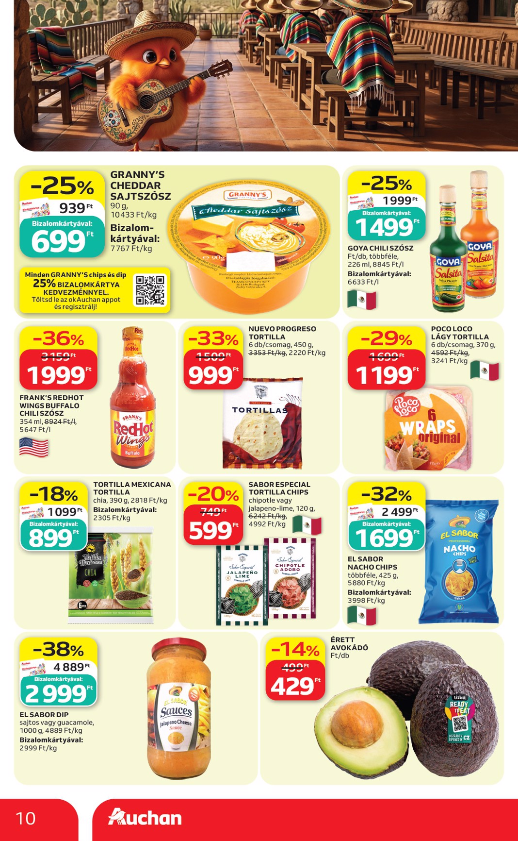 auchan - A jövőbeli Auchan Hipermarket - Nemzteközi konyha ajánlataink akciós újság csütörtöktől 2026.09.10.-tól szerdától 2026.09.23.-ig érvényes. - page: 10