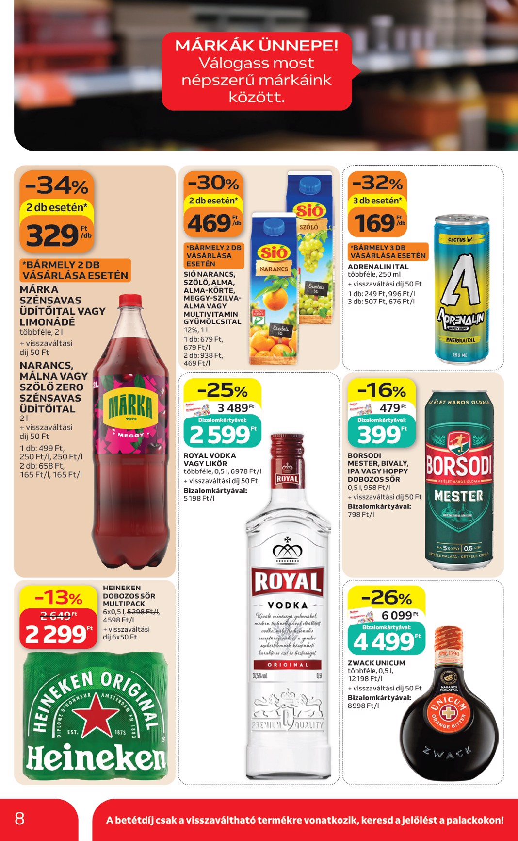 auchan - A jövőbeli Auchan szupermarket akciós újság csütörtöktől 2026.09.10.-tól szerdától 2026.09.16.-ig érvényes. - page: 8