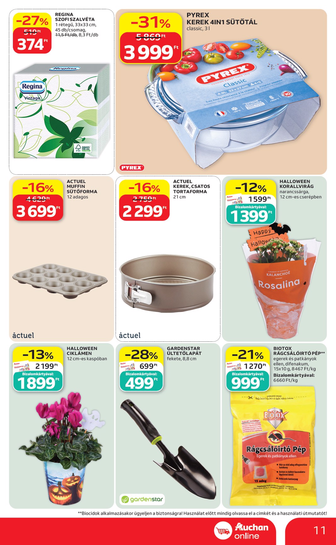 auchan - A jövőbeli Auchan szupermarket akciós újság csütörtöktől 2026.09.10.-tól szerdától 2026.09.16.-ig érvényes. - page: 11