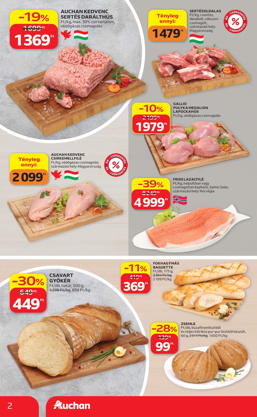 auchan - A jövőbeli Auchan szupermarket akciós újság csütörtöktől 2026.09.10.-tól szerdától 2026.09.16.-ig érvényes. - page: 2
