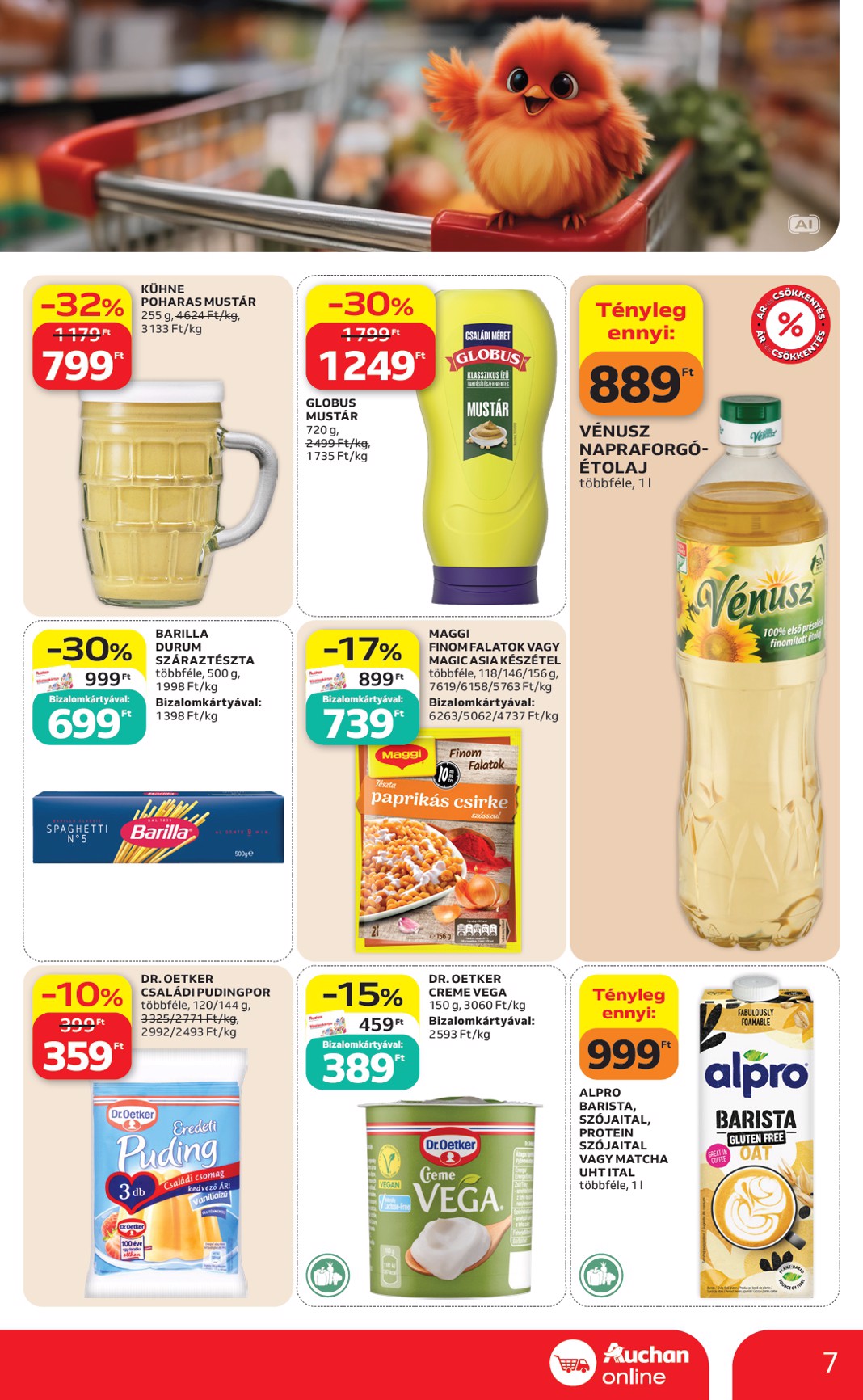 auchan - A jövőbeli Auchan szupermarket akciós újság csütörtöktől 2026.09.10.-tól szerdától 2026.09.16.-ig érvényes. - page: 7