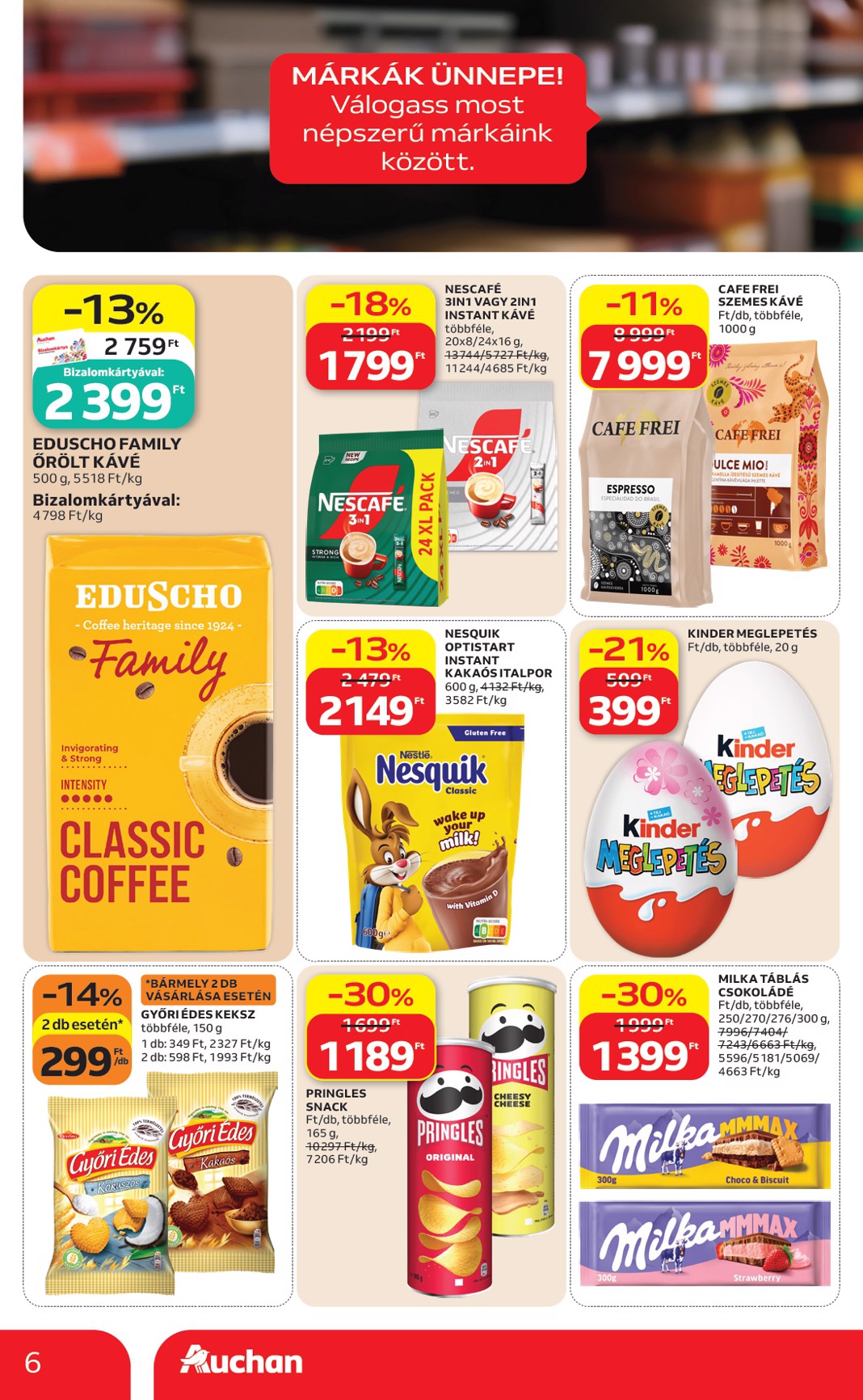 auchan - A jövőbeli Auchan szupermarket akciós újság csütörtöktől 2026.09.10.-tól szerdától 2026.09.16.-ig érvényes. - page: 6