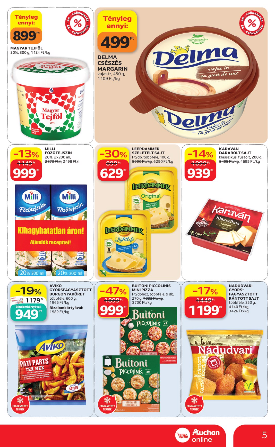 auchan - A jövőbeli Auchan szupermarket akciós újság csütörtöktől 2026.09.10.-tól szerdától 2026.09.16.-ig érvényes. - page: 5