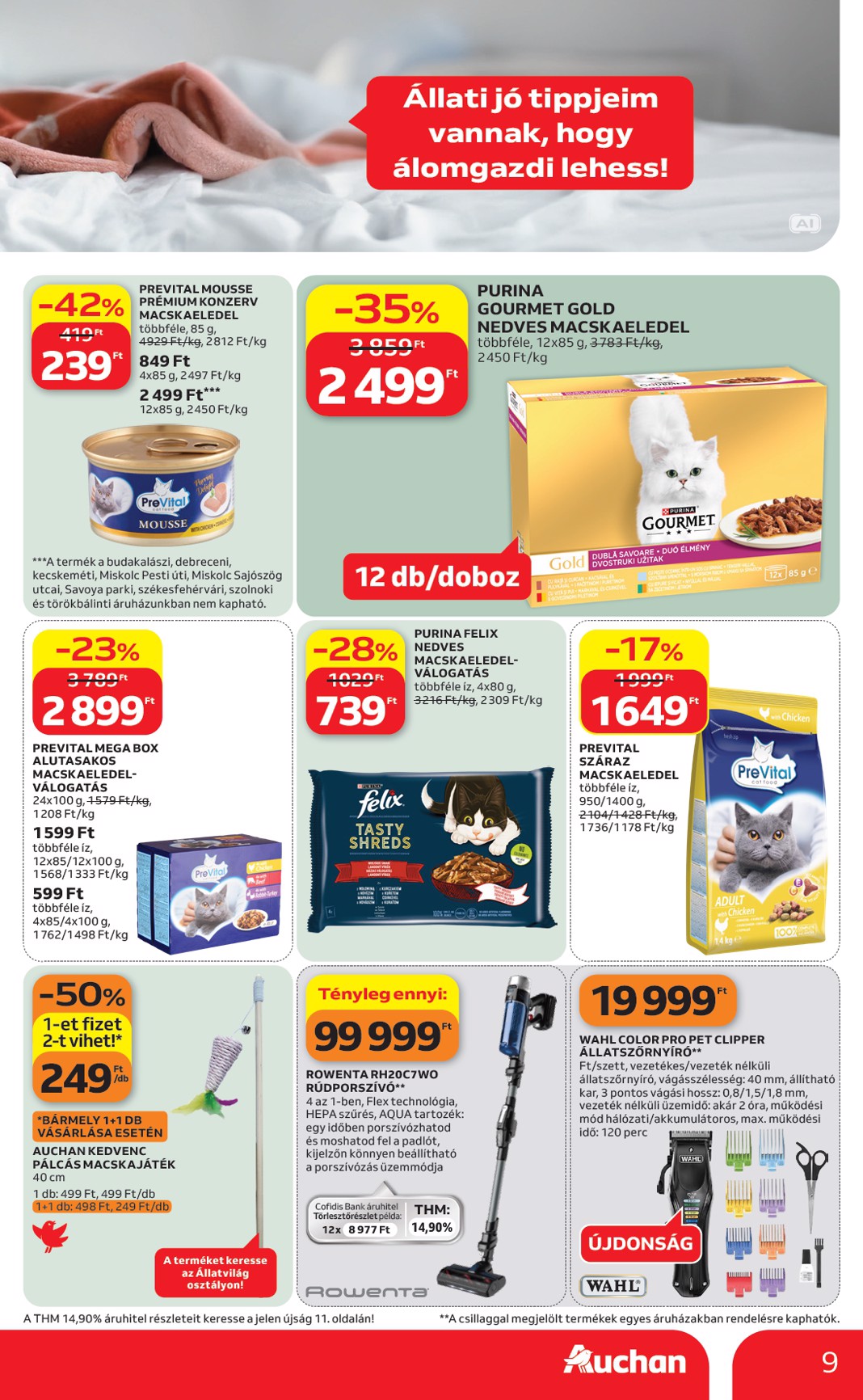 auchan - A jövőbeli Auchan Hipermarket akciós újság csütörtöktől 2026.09.10.-tól szerdától 2026.09.16.-ig érvényes. - page: 9