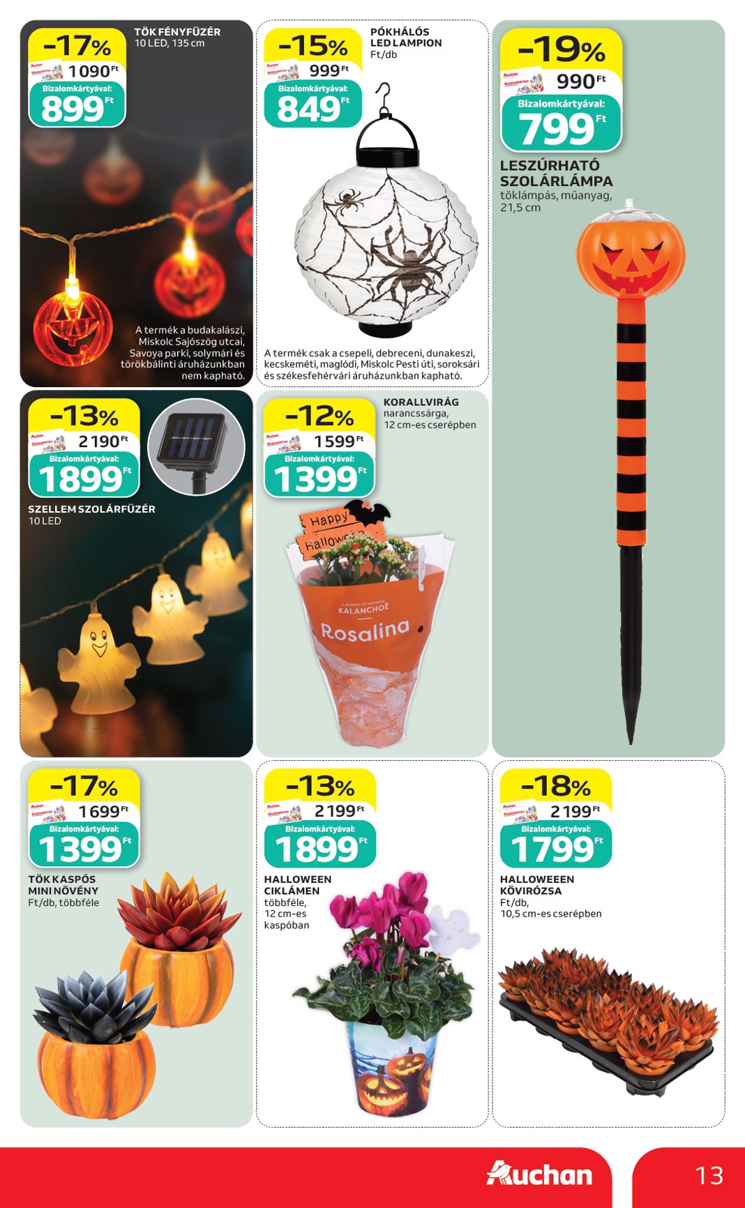 auchan - A jövőbeli Auchan Hipermarket akciós újság csütörtöktől 2026.09.10.-tól szerdától 2026.09.16.-ig érvényes. - page: 13