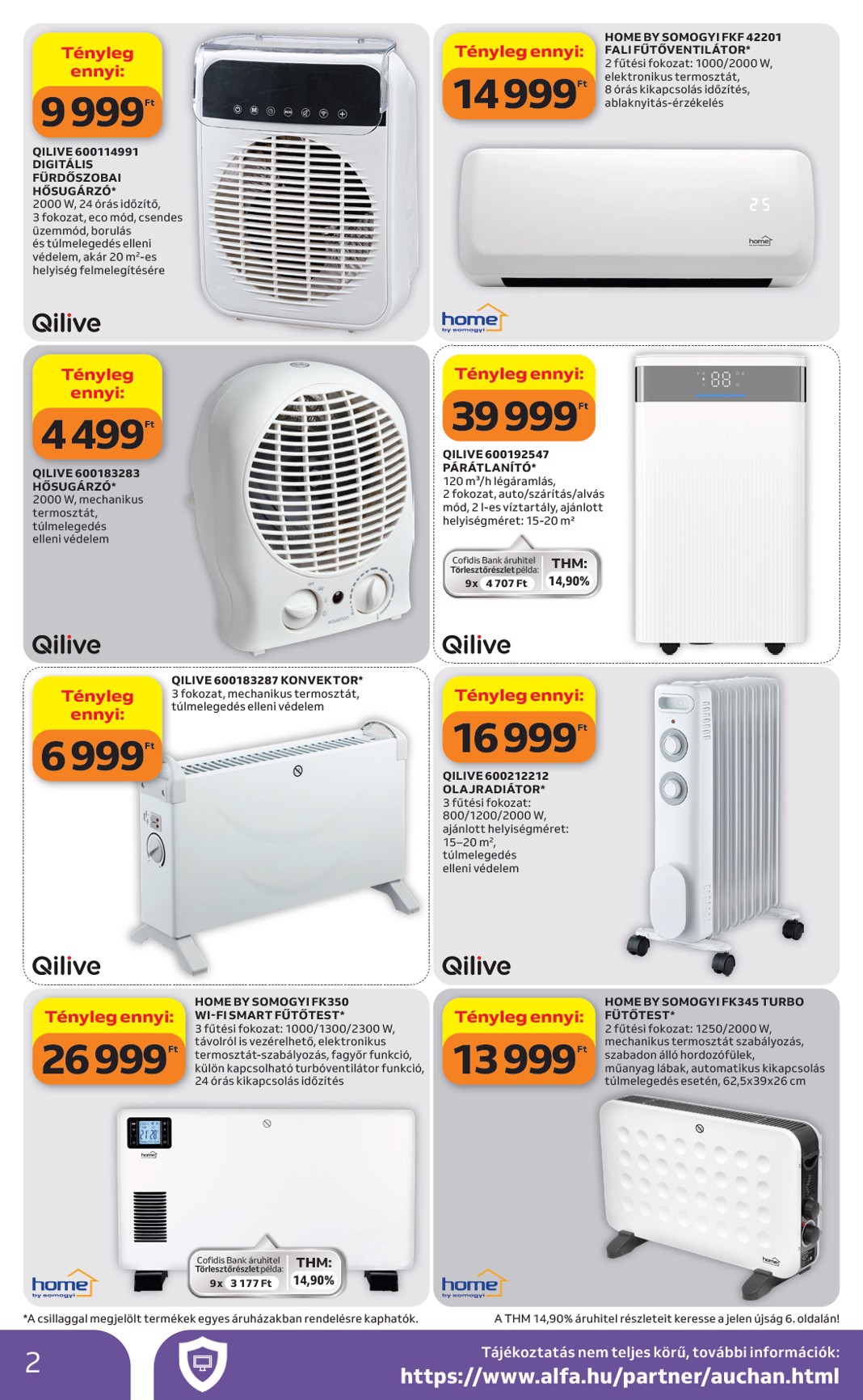 auchan - A jövőbeli Auchan - Kéthetes Elektronikai ajánlataink akciós újság csütörtöktől 2026.09.10.-tól szerdától 2026.09.23.-ig érvényes. - page: 2