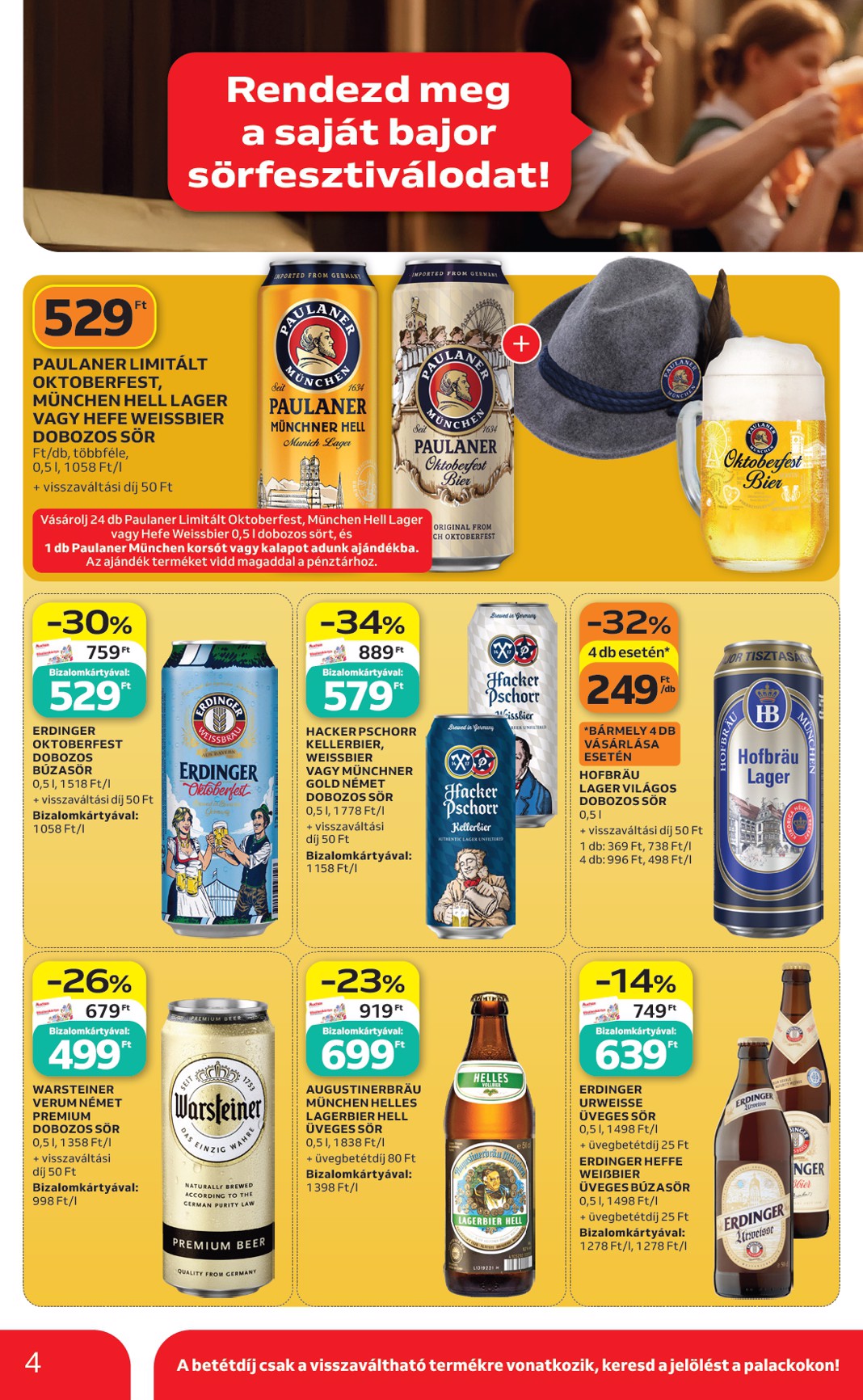 auchan - A jövőbeli Auchan Hipermarket akciós újság csütörtöktől 2026.09.17.-tól szerdától 2026.09.30.-ig érvényes. - page: 4