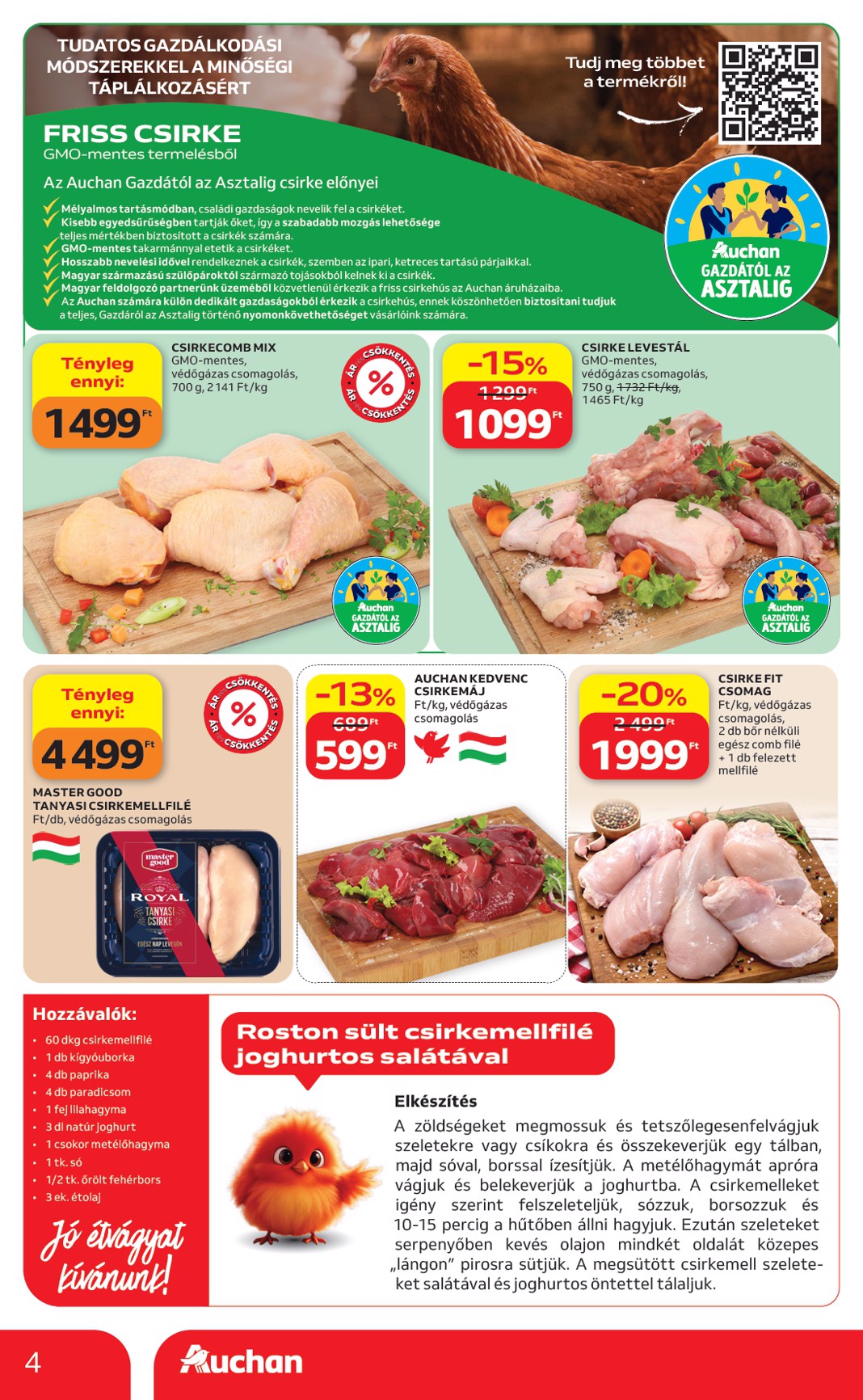 auchan - A jövőbeli Auchan Hipermarket akciós újság csütörtöktől 2026.09.17.-tól szerdától 2026.09.23.-ig érvényes. - page: 4
