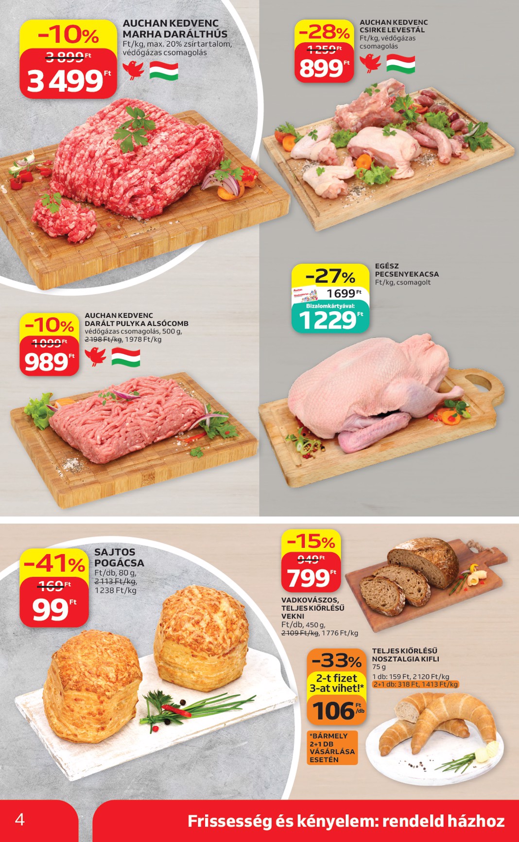 auchan - A jövőbeli Auchan Szupermarket akciós újság csütörtöktől 2026.09.17.-tól szerdától 2026.09.23.-ig érvényes. - page: 4