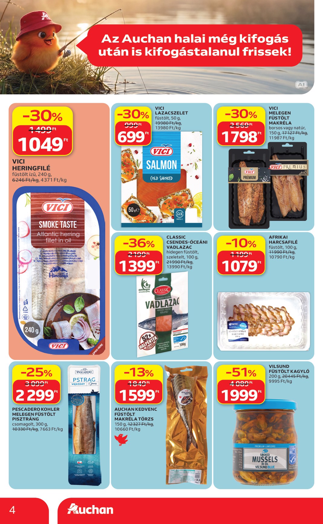 auchan - Aktuális Auchan szórólap érvényes csütörtöktől 2026.09.17.-től szerdától 2026.09.23.-ig - page: 4