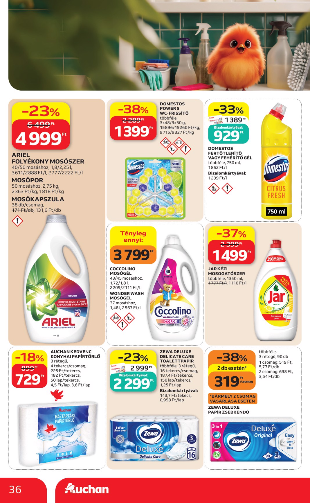 auchan - Aktuális Auchan szórólap érvényes csütörtöktől 2026.09.17.-től szerdától 2026.09.23.-ig - page: 36