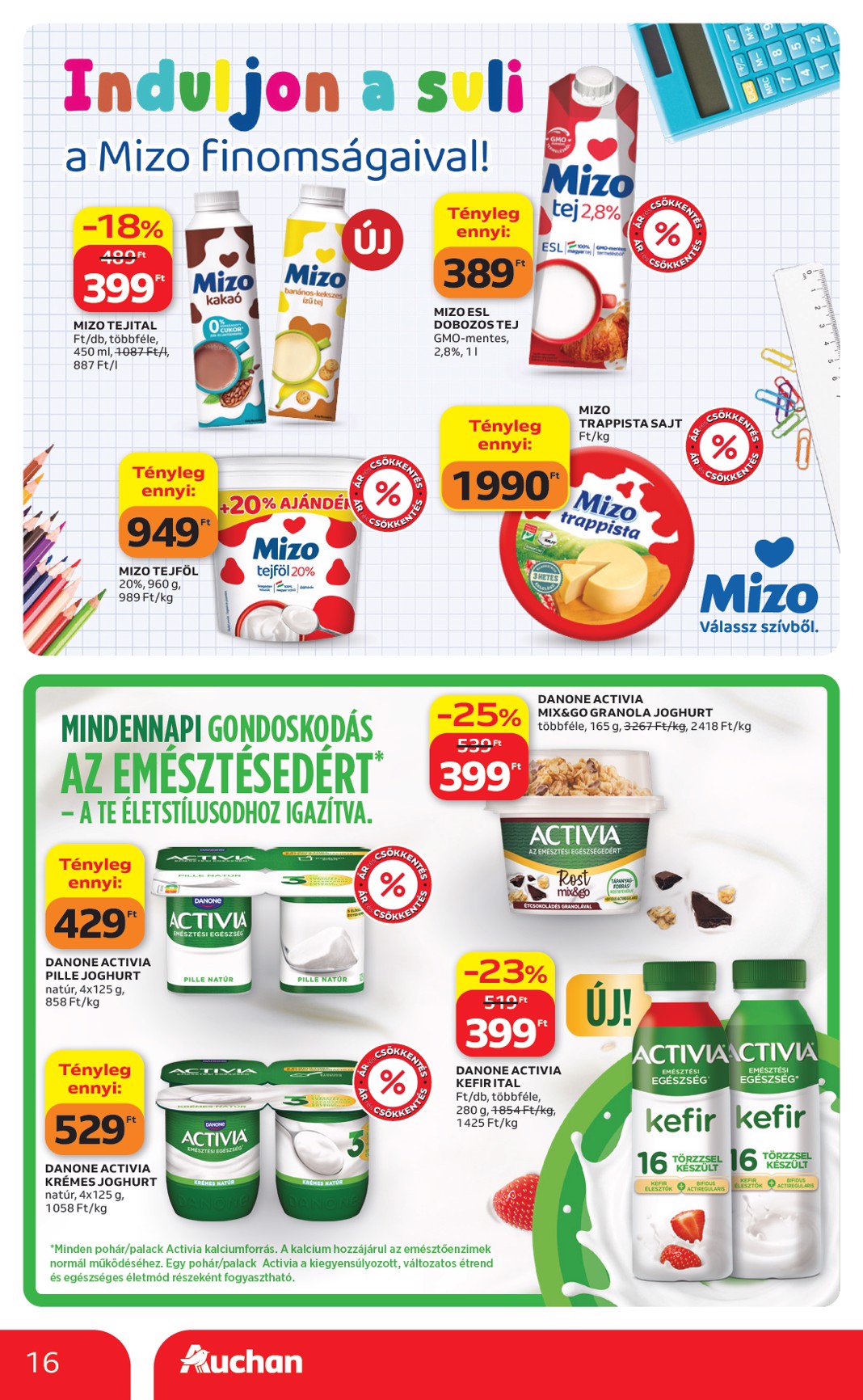 auchan - Aktuális Auchan szórólap érvényes csütörtöktől 2026.09.17.-től szerdától 2026.09.23.-ig - page: 16