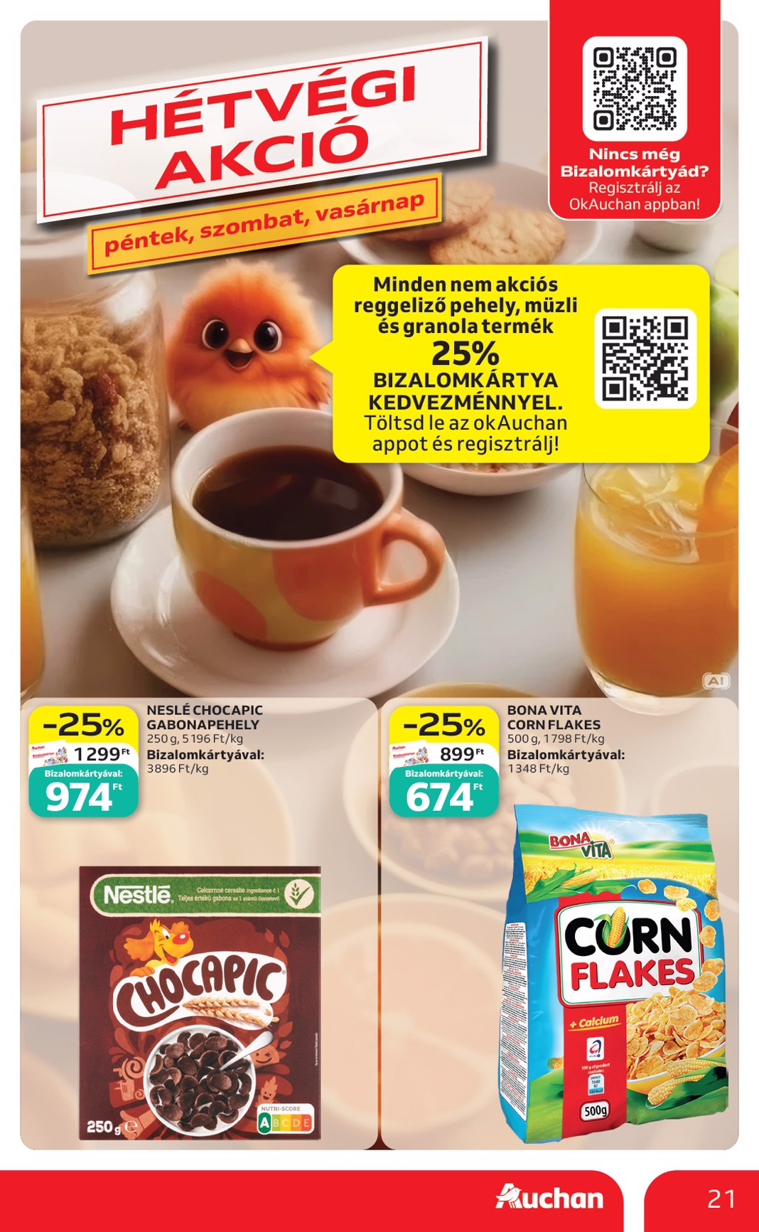 auchan - Aktuális Auchan szórólap érvényes csütörtöktől 2026.09.17.-től szerdától 2026.09.23.-ig - page: 21