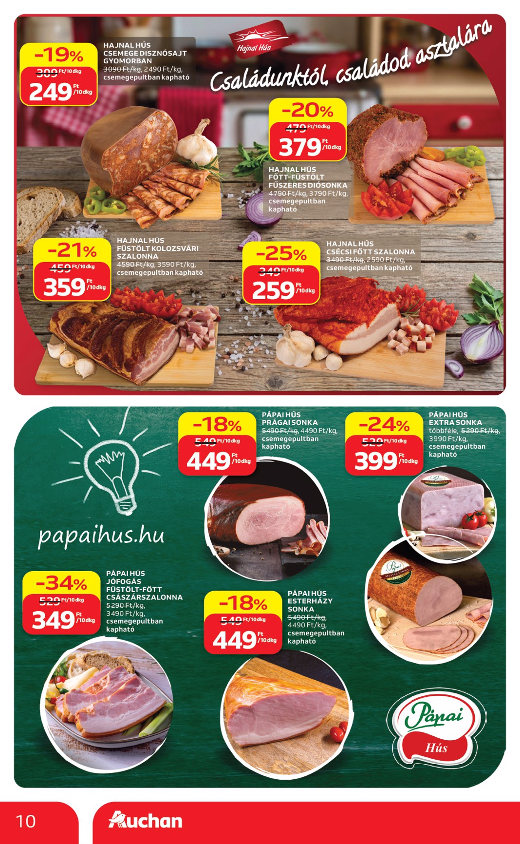 auchan - Aktuális Auchan szórólap érvényes csütörtöktől 2026.09.17.-től szerdától 2026.09.23.-ig - page: 10